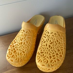 Dansko Pippa Clog Shoe, Open Back, Comfortable, Yellow